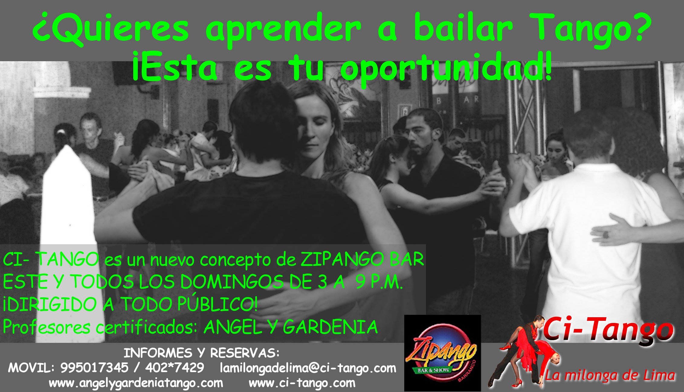 ¿Quieres aprender a bailar Tango? ¡ésta es tu oportunidad!
