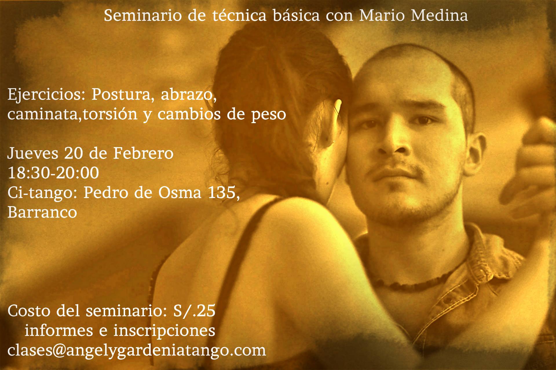 Seminario de técnica básica con Mario medina – Instructor residente en alemania