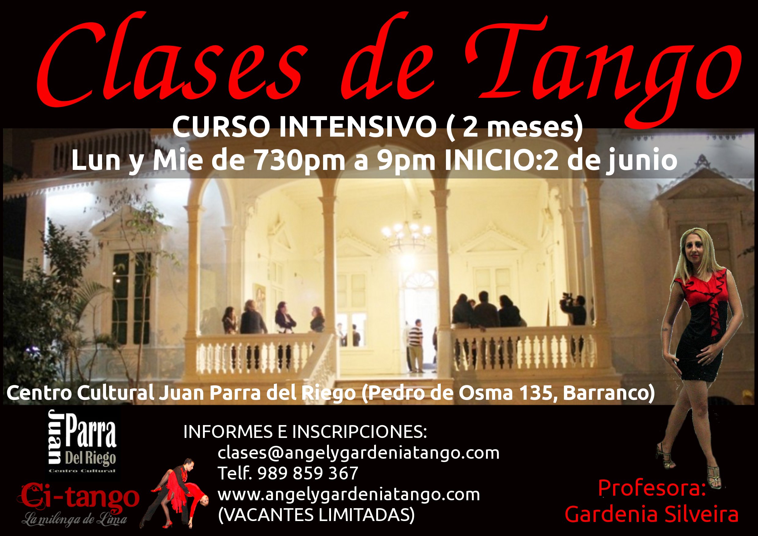 nuevo curso intensivo de clases de tango – nivel inicial – inicio 2 de junio.