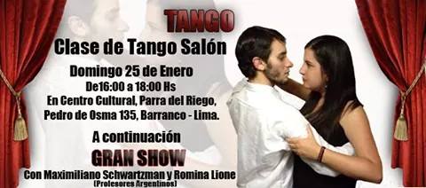 clases de tango maximiliano schwartzman y romina lione (Argentina)