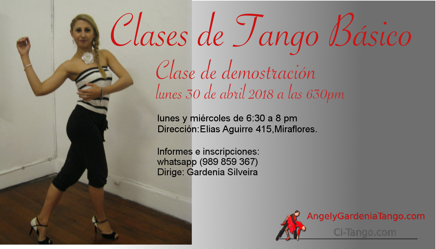 Nuevo ciclo de clases de tango Básico