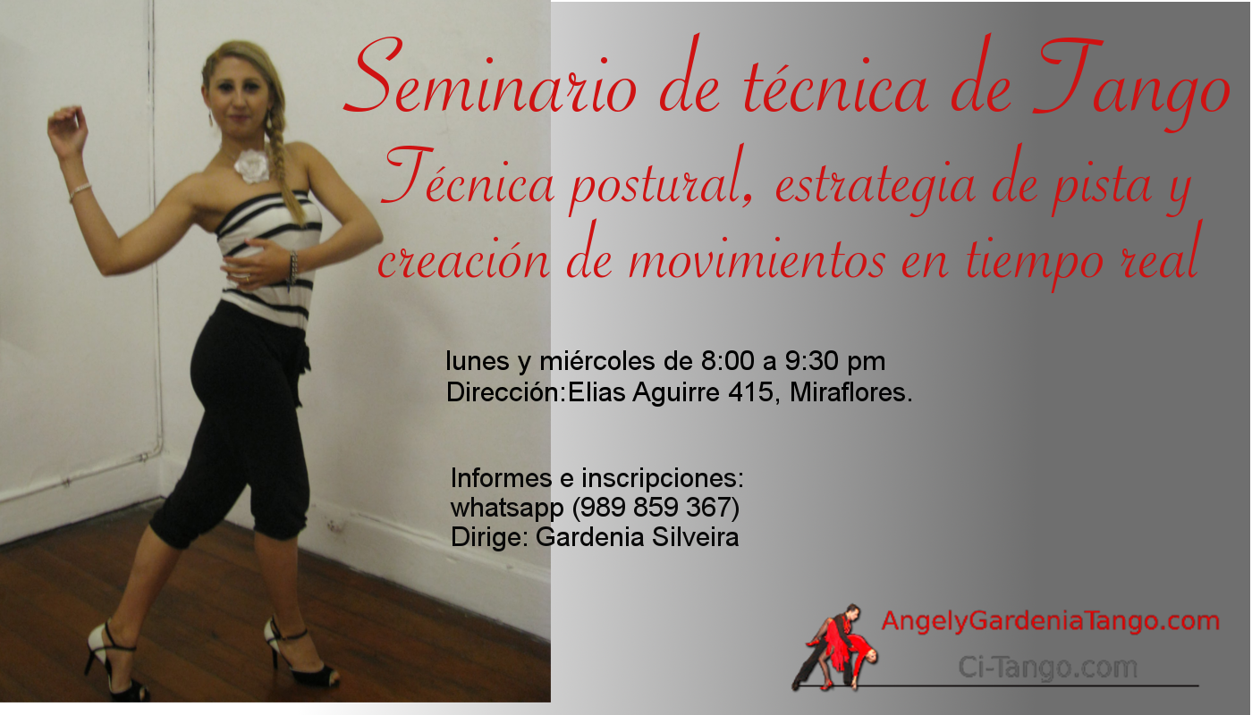 Seminario de técnica de Tango inicio en mayo